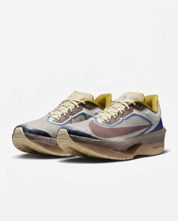 Nike Zoom Sneakers      "White/Brown/Blue/Yellow"