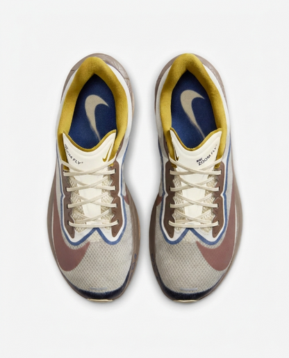 Nike Zoom Sneakers      "White/Brown/Blue/Yellow"