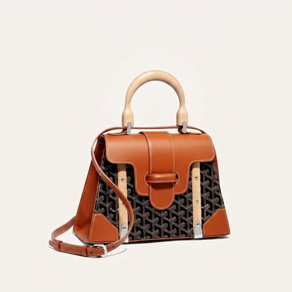Goyard Wood Handle bag "Brown"