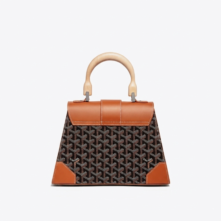 Goyard Wood Handle bag "Brown"
