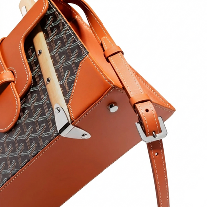 Goyard Wood Handle bag "Brown"