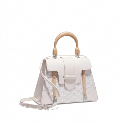 Goyard Wood Handle bag "White"