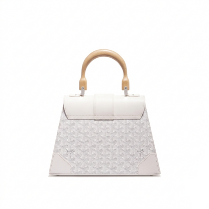 Goyard Wood Handle bag "White"