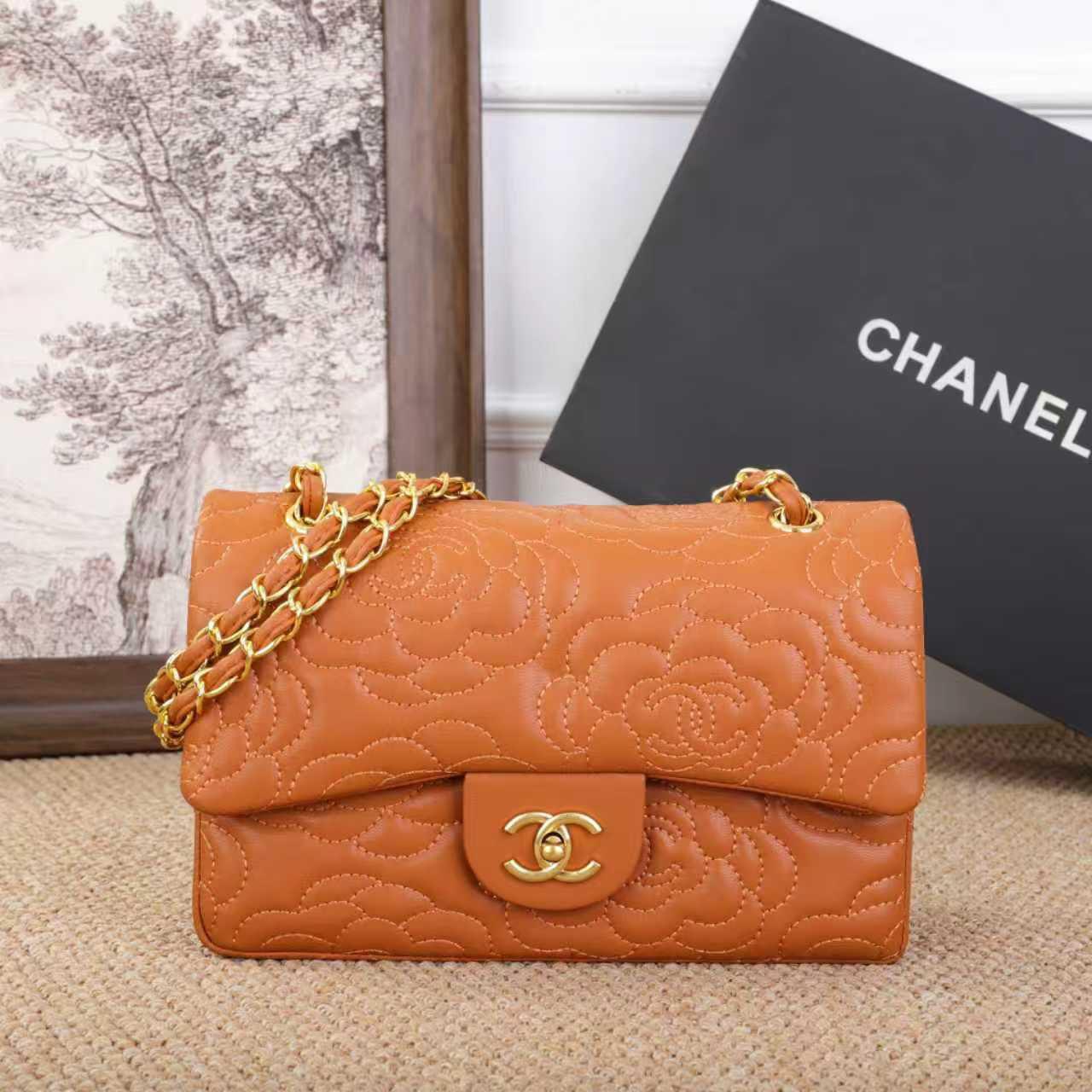 CHANEL Flap Bag "Orange"