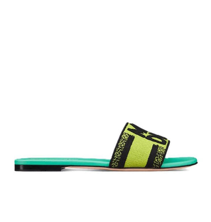 Dior Dway slide "Bright Green/Yellow/Black"
