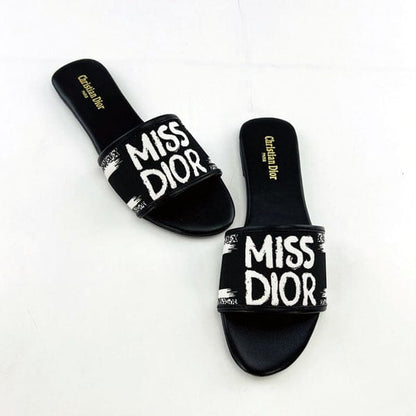 Dior Dway Slides "Black"