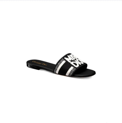 Dior Dway Slides "Black"