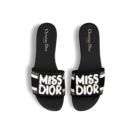 Dior Dway Slides "Black"