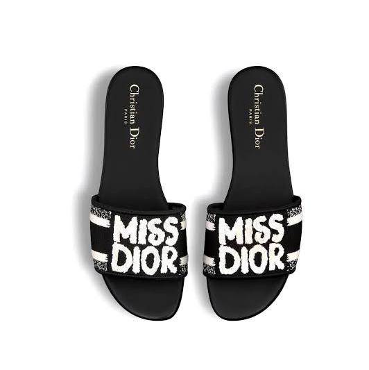 Dior Dway Slides "Black"
