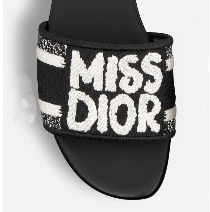 Dior Dway Slides "Black"