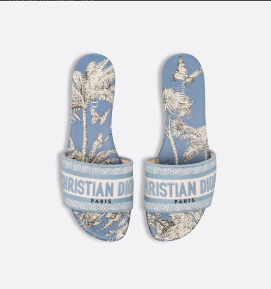 Christian Dior Dway Slides "Blue"