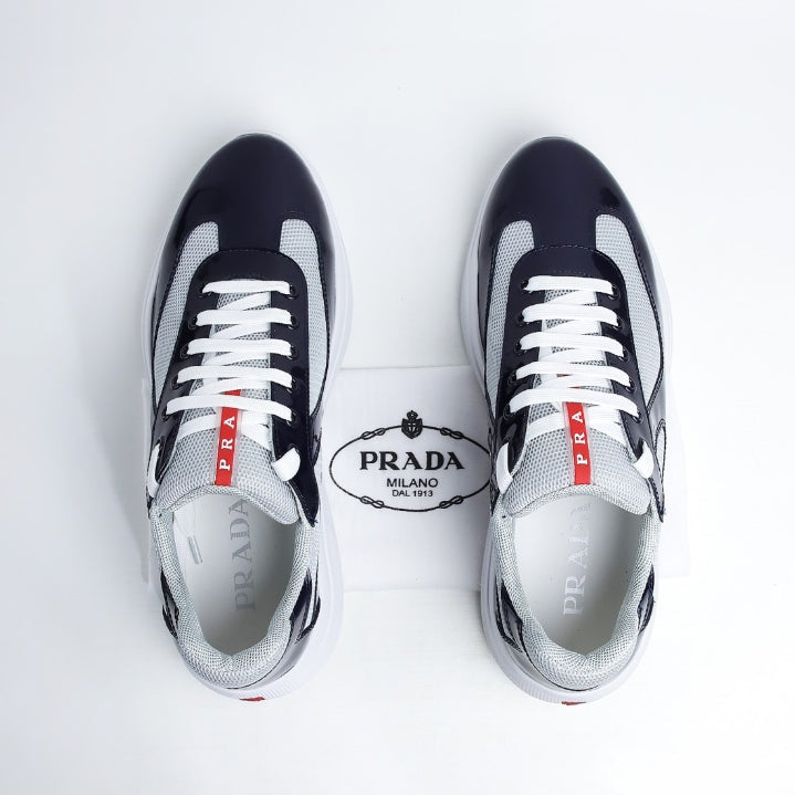 Prada America's Cup Sneakers "Navy/Grey"
