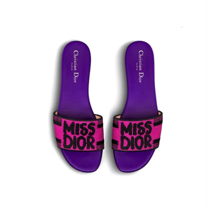 Dior Dway Slides "Purple"
