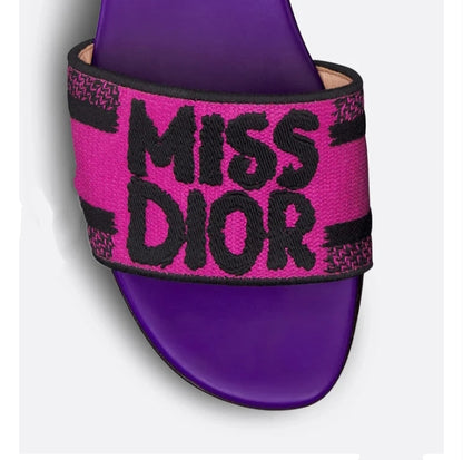 Dior Dway Slides "Purple"