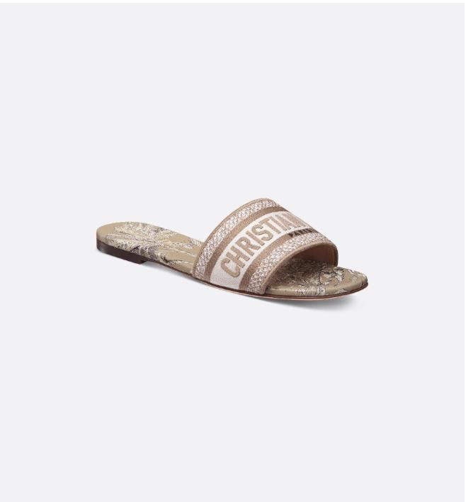 Dior Dway Slides "Beige"