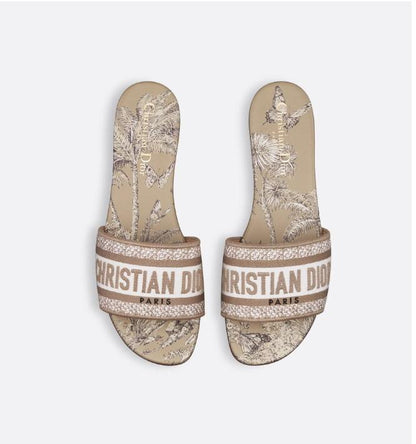 Dior Dway Slides "Beige"