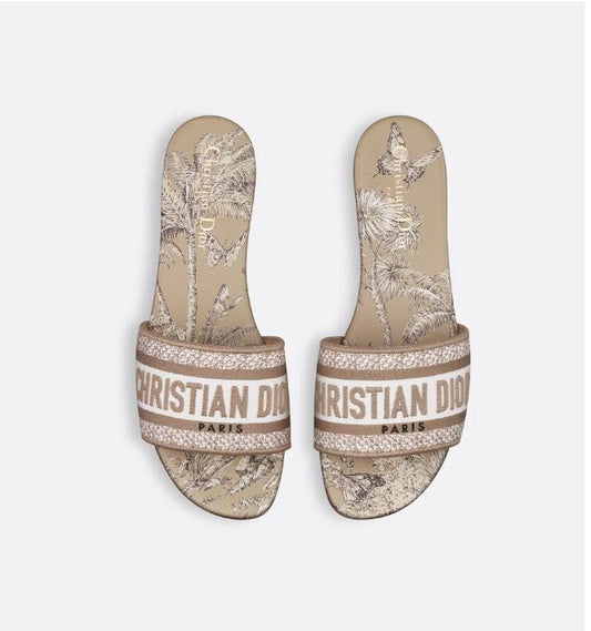 Dior Dway Slides "Beige"