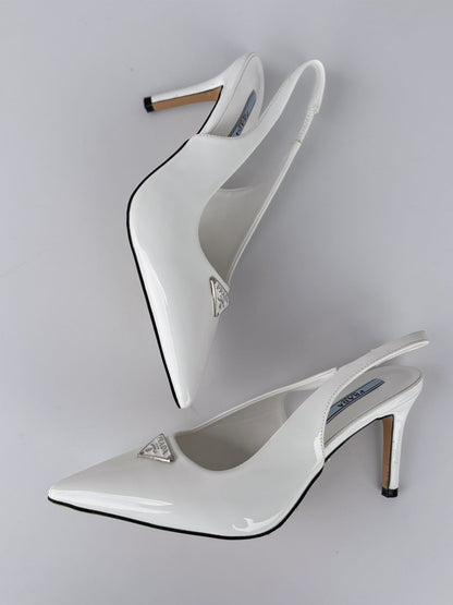Prada Slingback Pumps "White"