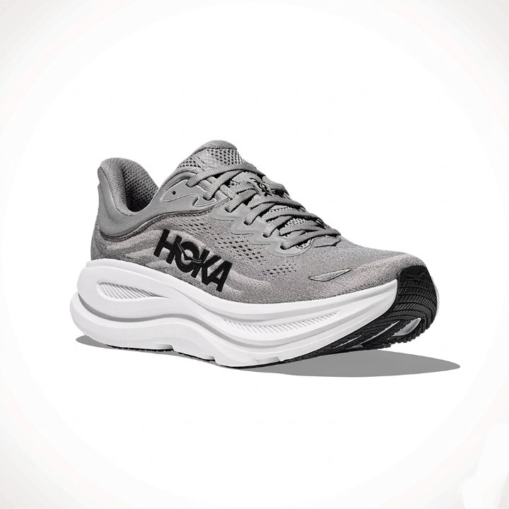 Hoka Bondi 9 Running Shoes "Grey"