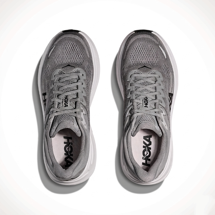 Hoka Bondi 9 Running Shoes "Grey"