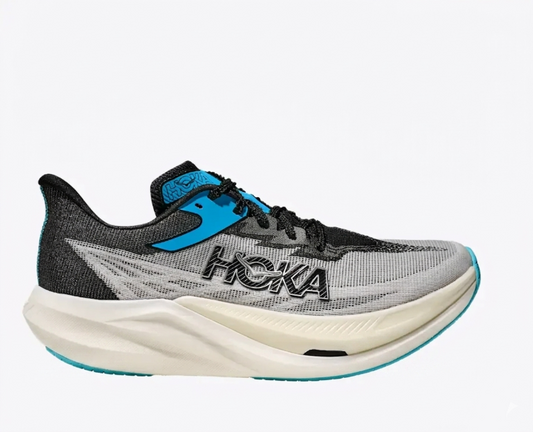 Hoka Rocket X 3 Running Shoe "White/Black/Blue"