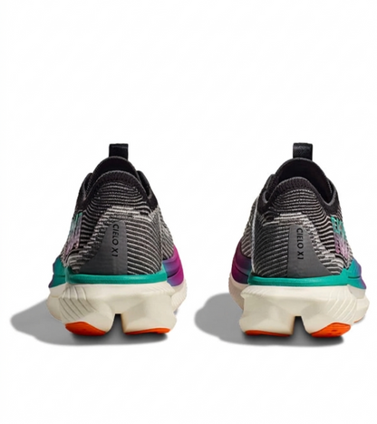 HOKA Cielo X1 Running Shoe "Black/Electric Aqua"