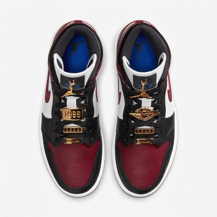 Nike WMNS Air Jordan 1 Mid SE  "Black Dark Beetroot"