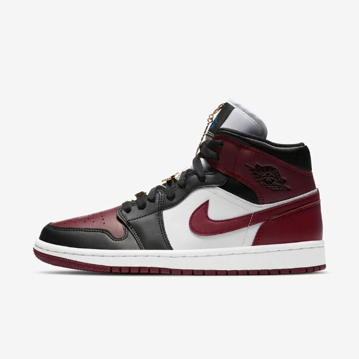 Nike WMNS Air Jordan 1 Mid SE  "Black Dark Beetroot"