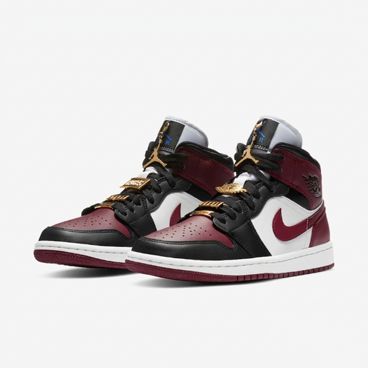 Nike WMNS Air Jordan 1 Mid SE  "Black Dark Beetroot"
