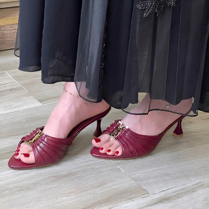 Saint Laurent Sandal "Burgundy"