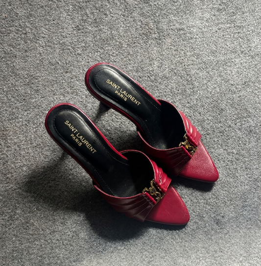 Saint Laurent Sandal "Burgundy"