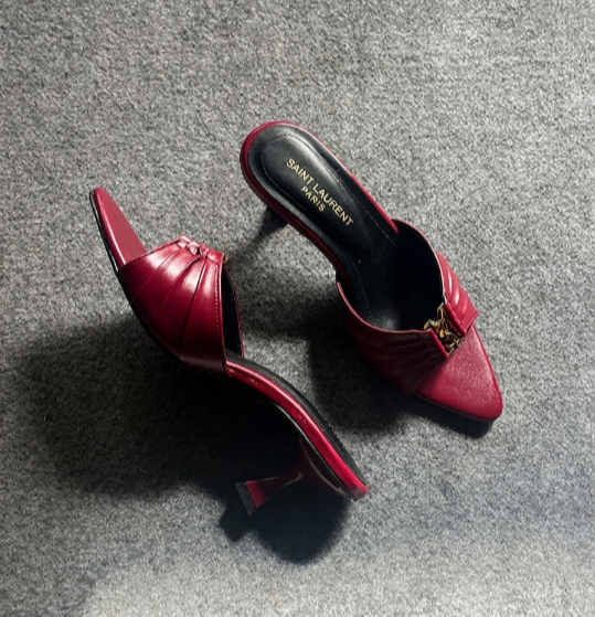 Saint Laurent Sandal "Burgundy"