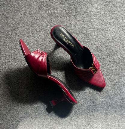 Saint Laurent Sandal "Burgundy"