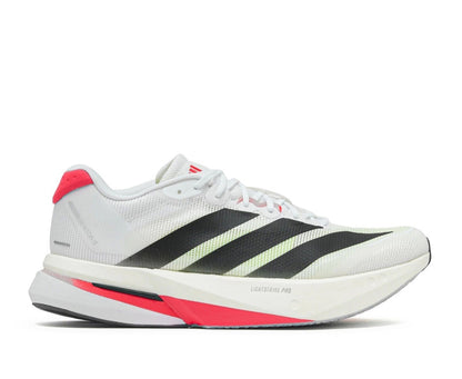Adidas Adizero Boston 13 Running Shoe "White/ Black/ Red "