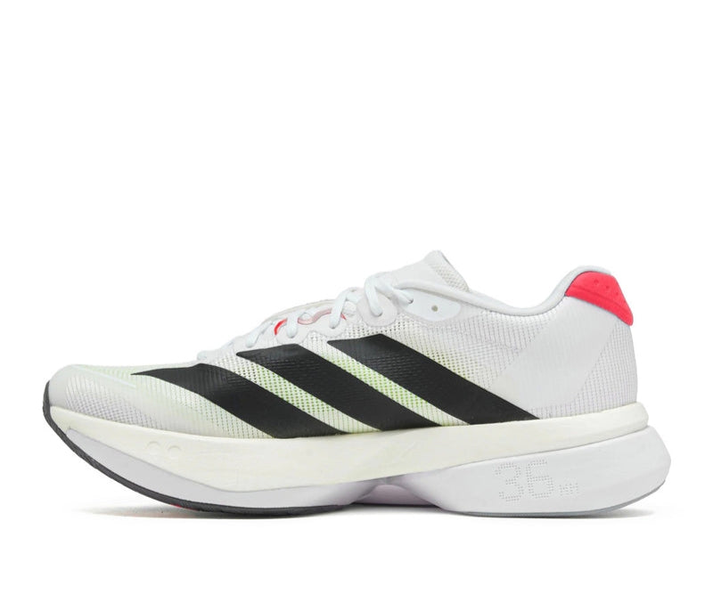 Adidas Adizero Boston 13 Running Shoe "White/ Black/ Red "