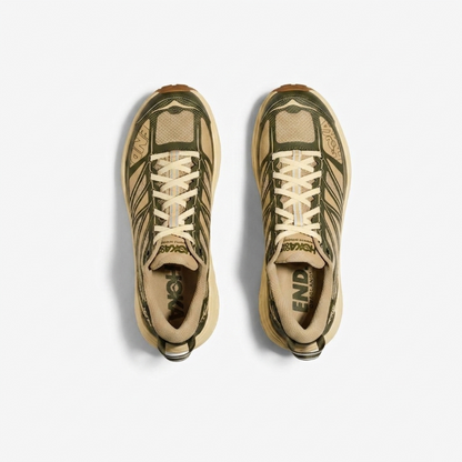 Hoka One One x END. Mafate Speed 2 Sneaker Overland "Beige/Olive Green"