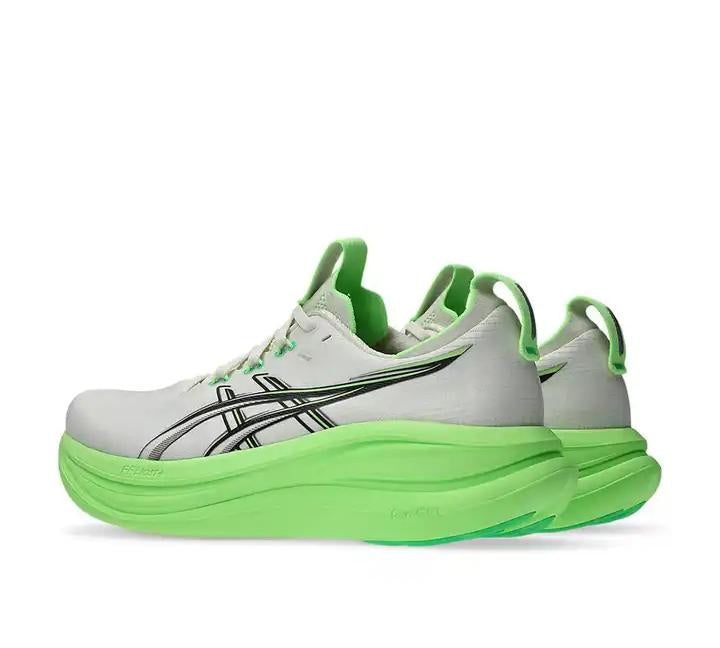 ASICS GEL-NIMBUS 28 Running Shoe "Cream/Black/Green"