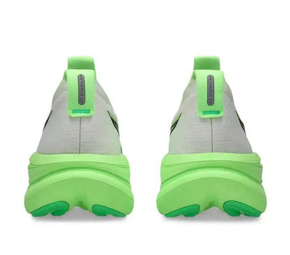 ASICS GEL-NIMBUS 28 Running Shoe "Cream/Black/Green"
