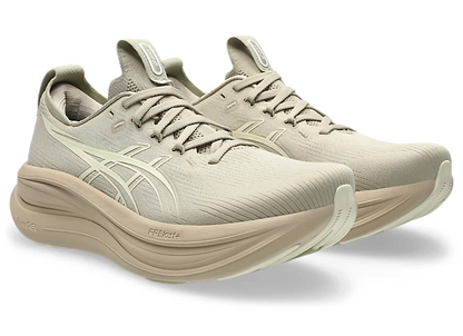 ASICS GEL-NIMBUS 28 Running Shoe "Feather Grey/Cream"