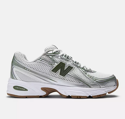 New Balance 740 Sneakers "Silver Metallic/ Dark Alpine Green"