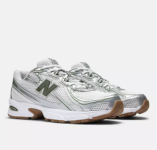 New Balance 740 Sneakers "Silver Metallic/ Dark Alpine Green"
