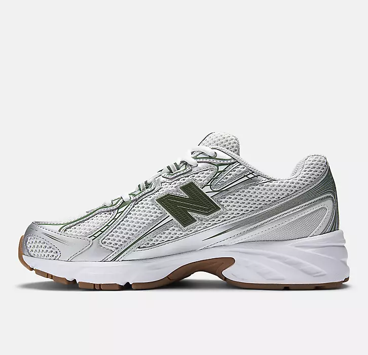 New Balance 740 Sneakers "Silver Metallic/ Dark Alpine Green"