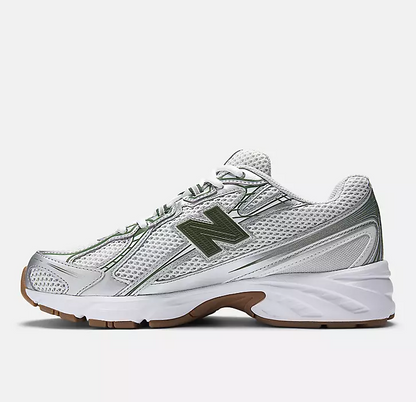 New Balance 740 Sneakers "Silver Metallic/ Dark Alpine Green"