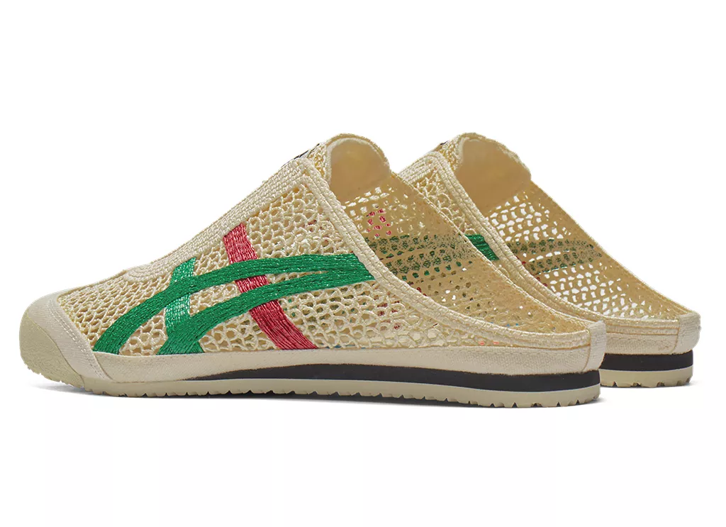 Onitsuka Tiger Mexico 66 Sabot  "Cream/Green/Red"