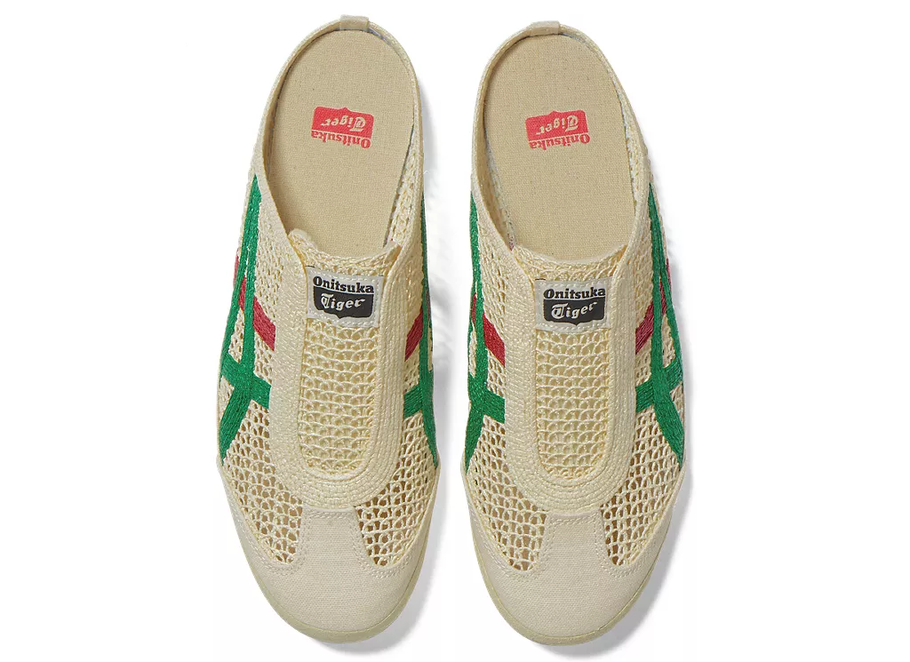Onitsuka Tiger Mexico 66 Sabot  "Cream/Green/Red"