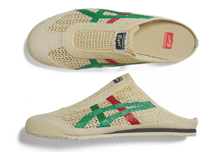 Onitsuka Tiger Mexico 66 Sabot  "Cream/Green/Red"