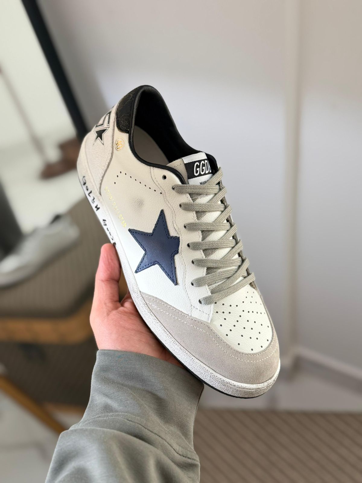 Golden Goose Ball Star "White/Blue"