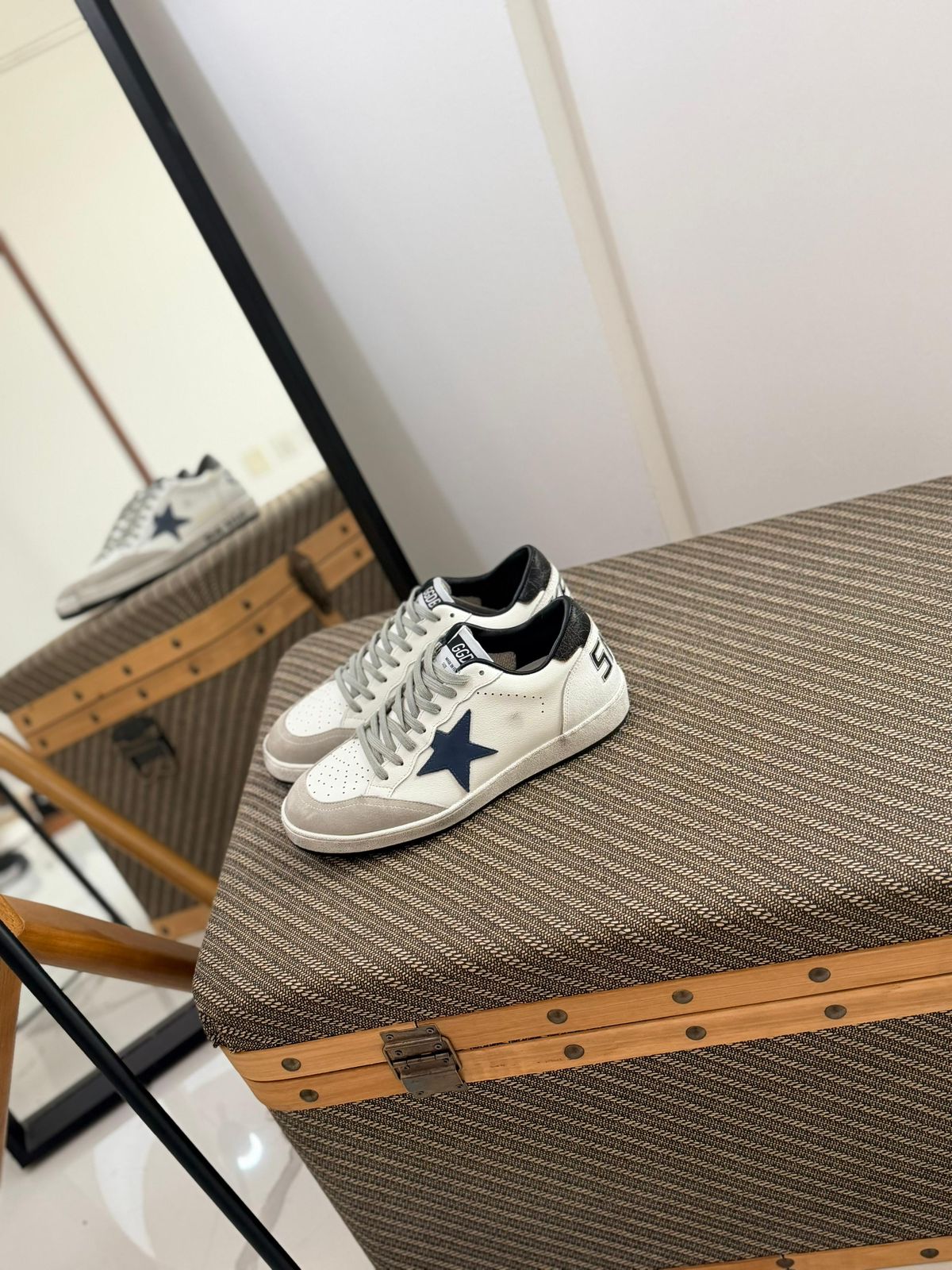 Golden Goose Ball Star "White/Blue"