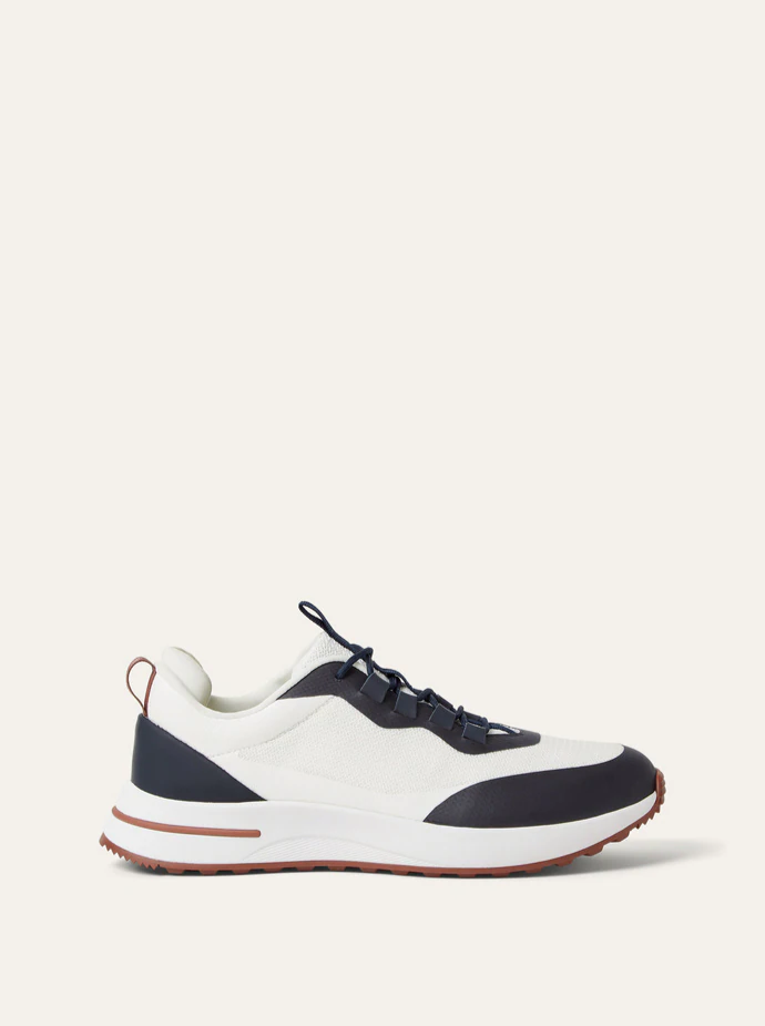 Loro Piana Men's Week_End Walk Sneakers "Black/White"