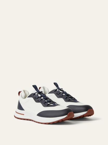 Loro Piana Men's Week_End Walk Sneakers "Black/White"